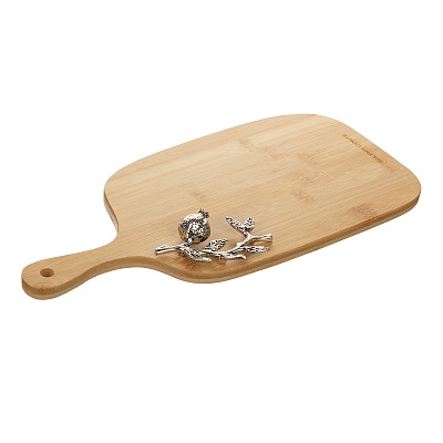  Разделочная доска бамбук гранат сталь selena  51291 купить