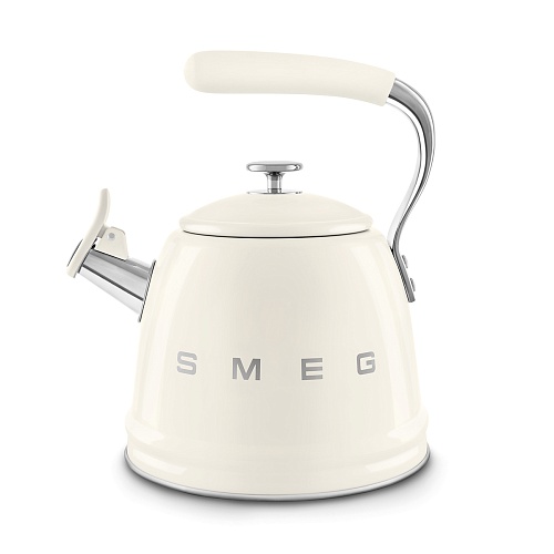 Чайник со свистком 2,3л."Smeg" кремовый 78711 купить в Ростове-на-Дону в магазине posudav-dom.ru с доставкой