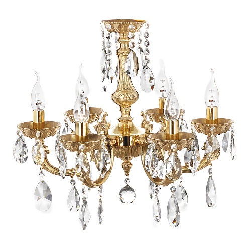 Люстра 6рожк.55см."10600-06 557" Prousek 33706 купить в Ростове-на-Дону в магазине posudav-dom.ru с доставкой