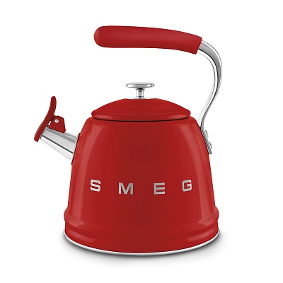 Чайник со свистком 2,3л."Smeg" красный 78714 купить