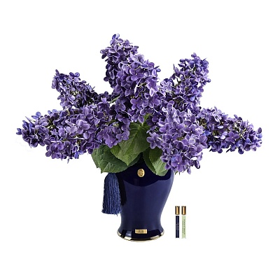 Ароматизированный букет "Indigo hydrangeas" фиолетовый Côte Noire 85388 купить