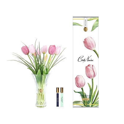 Ароматизированный букет 20см."Charente Tulips" розовый 86661 купить