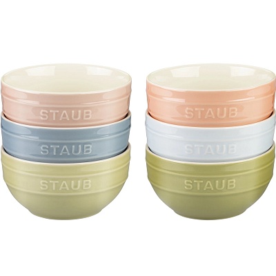 Набор мисок 14 см, 6 шт., разноцветные Staub 82459 купить
